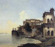 unknow artist View of the Ruins of a Palace at Gazipoor on the River Ganges Spain oil painting artist